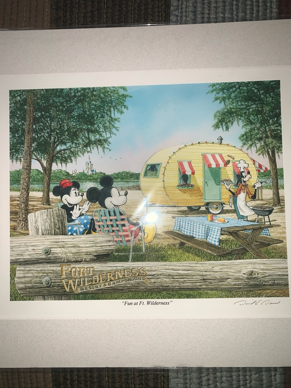 Disney Black and White Artist Bio Print